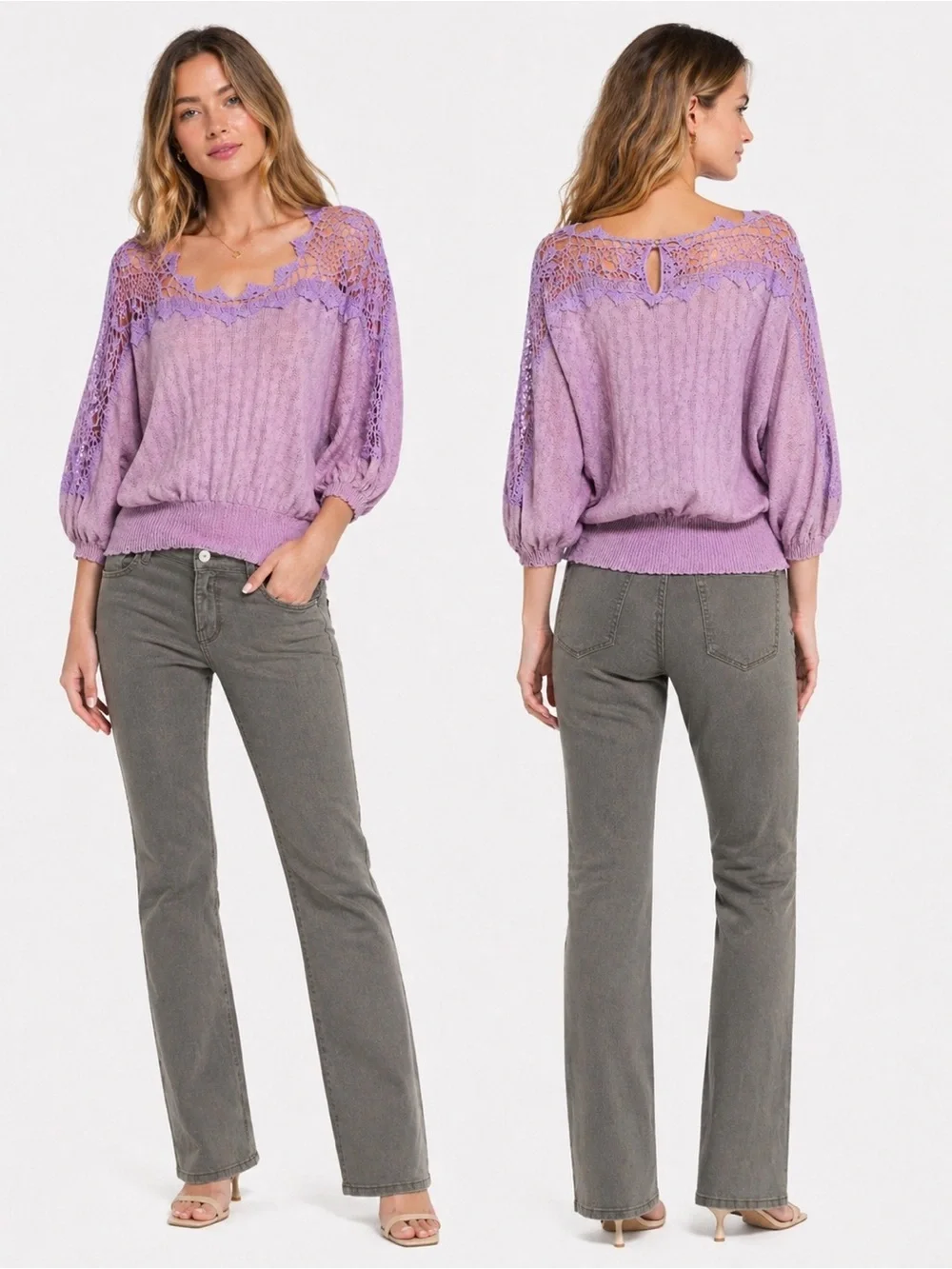 Free People hippie crocheted